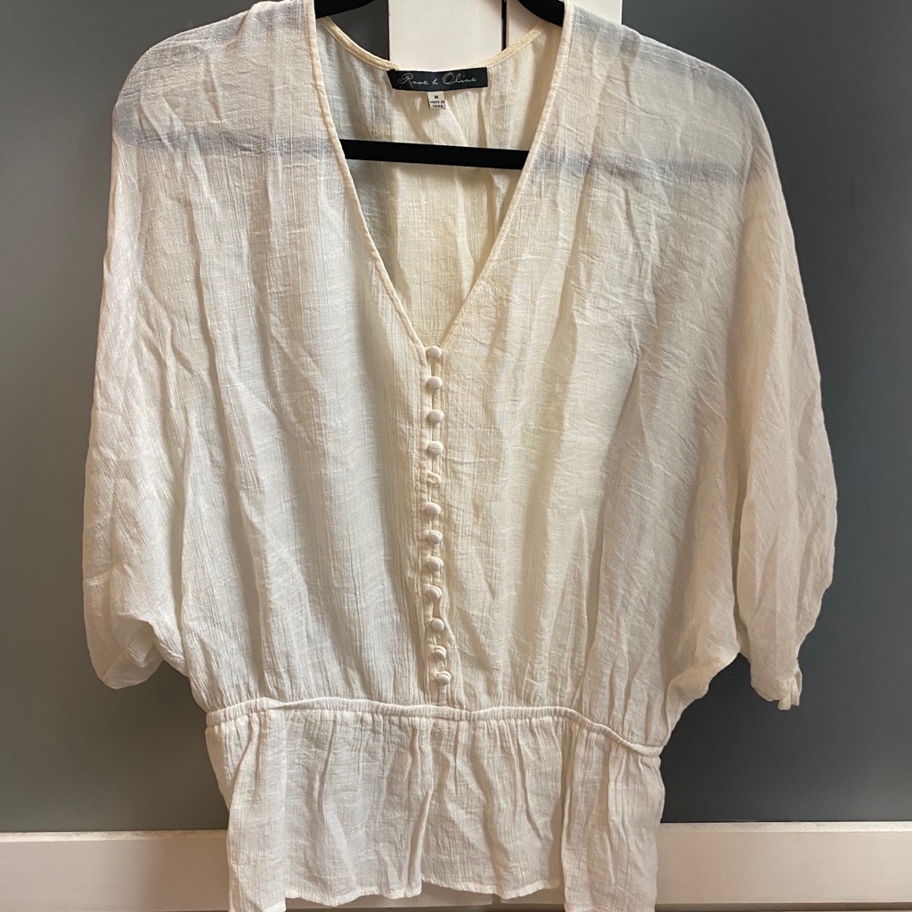 White Buttoned Blouse